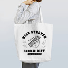 QROOVYのギターリフ WIDE STRETCH BK Tote Bag