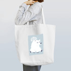 SugarWaterCat-art-graphicsの【 しろくま 】ブルー / 白熊 シロクマ ゆるかわ 動物 北欧 에코백