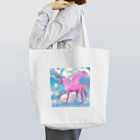 花園のピンク・ユニコーン Tote Bag