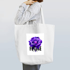 Future Starry Skyの紫色の薔薇 Tote Bag