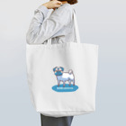 MONIsketeresの【MONIsketeres】青いパグ Tote Bag