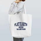 Mappila SHOPのカレッジ風(ネイビー)　フラットアース FLATEARTH トートバッグ