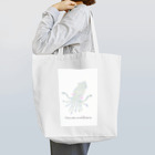 エフェメラル フラワーアートの花イカ トートバッグ Tote Bag