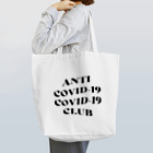 NUMBER-8のANTI COVID-19 CLUB(BLACK) Tote Bag