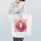 NaROOMの憧れのピンクブローチ💎 -背景もピンク💗 Tote Bag