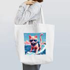 メロンパン猫のサーファーキャット トートバッグ