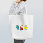 N's Creationの雨がっぱのこどもたち 水たまり Tote Bag