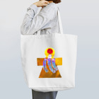 湯沢恵理　宇宙アイテムのメタリックお守り宇宙人バッグ Tote Bag