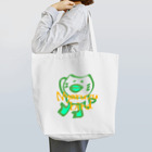 yomerio工房のにゃるずばーど【グリーン×オレンジ】 Tote Bag