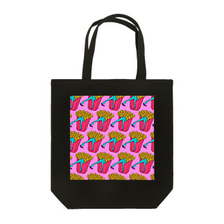 誘惑のフライドポテト🍟　ピンクAO / FRENCH FRIES GULTY PLEASURE Tote Bag