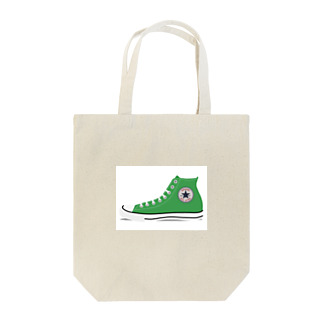 スニーカー　緑 Tote Bag