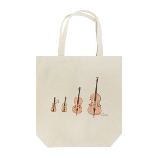ヴァイオリンとビオラとチェロとコントラバスとうさぎ Tote Bag