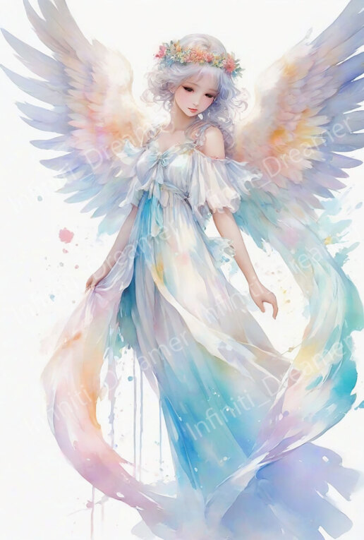 天使の水彩画 イラストアート（デジタルコンテンツ ダウンロード販売） by Infiniti_Dreamer ∞ SUZURI（スズリ）